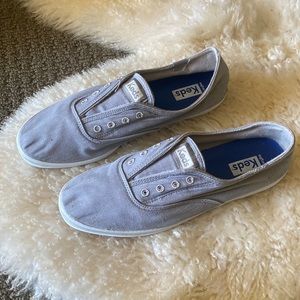 New Gray Keds Slip-on Sneakers
